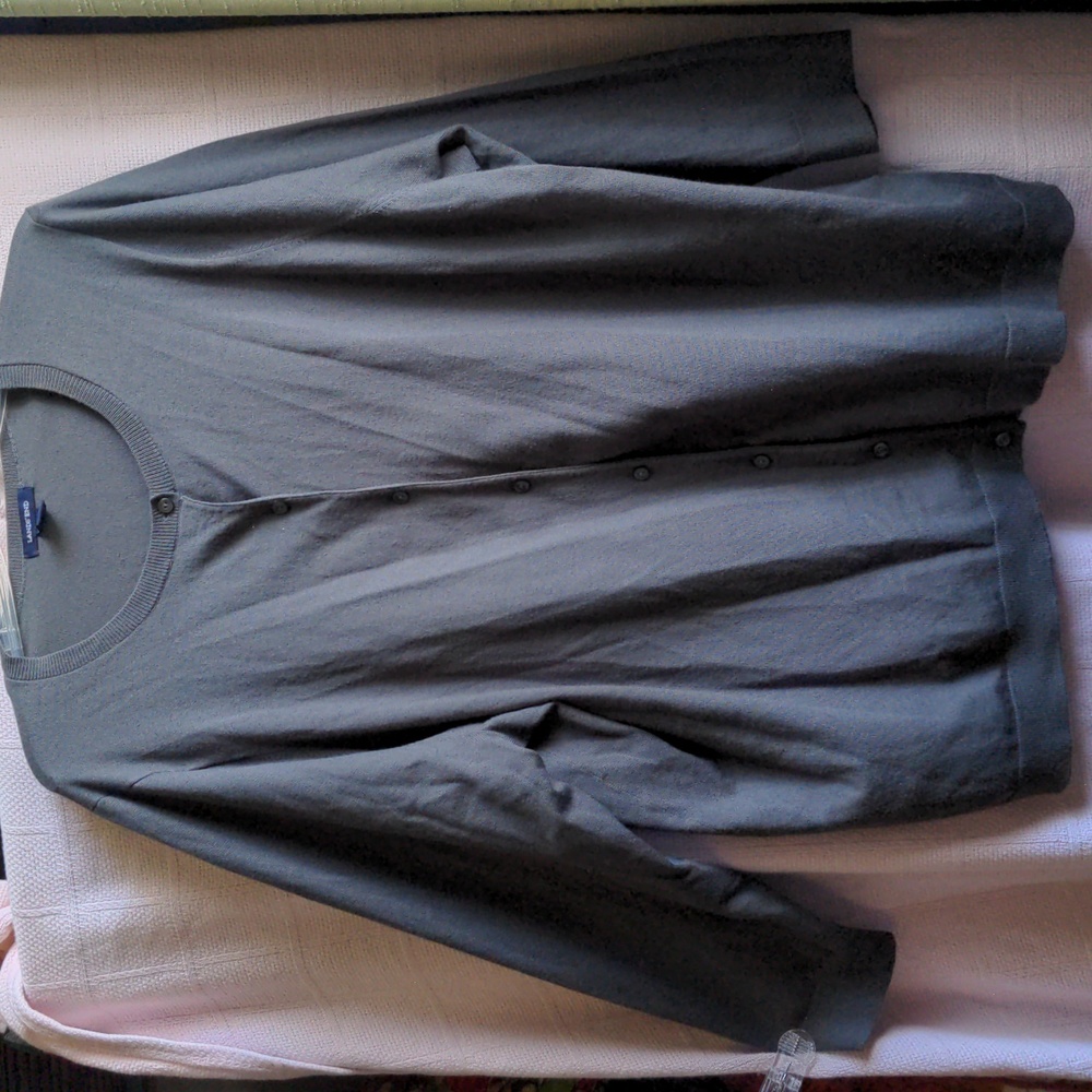 Plus size Lands End Business Performance cardigan sweater